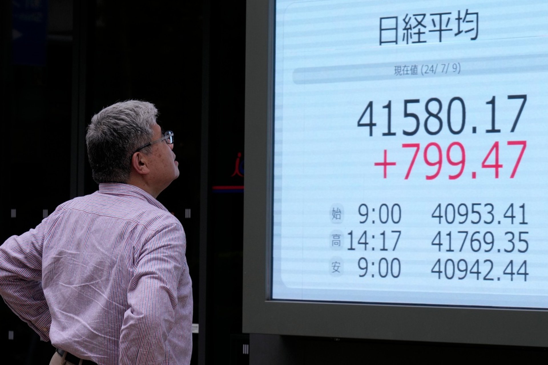 Happy Miners on the Tokyo Stock Exchange