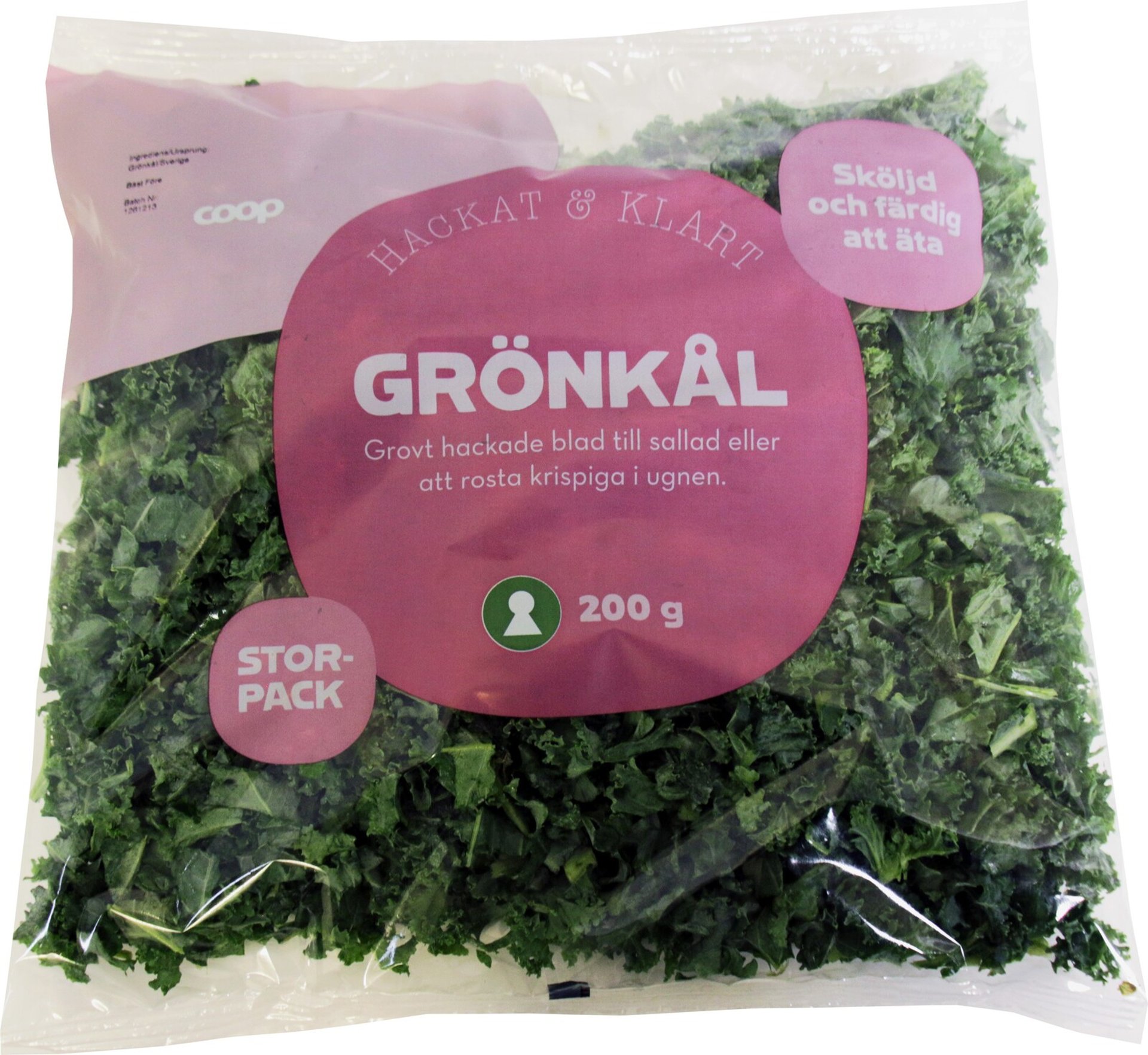 Kale recalled - may contain