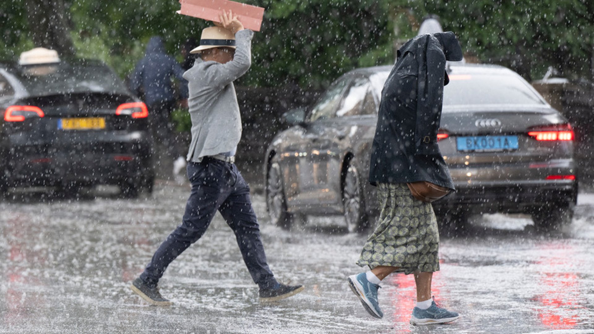 Heavy rainfall hit large parts of Sweden