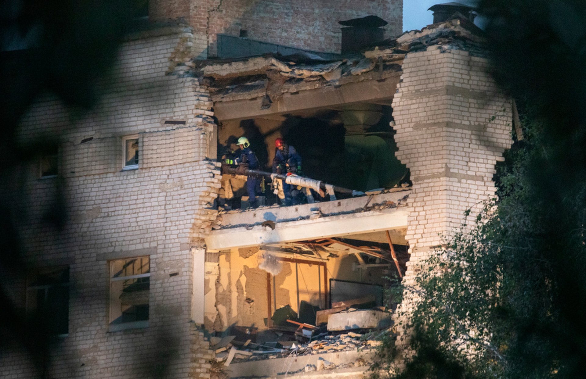 Still Offer Under Rubble in Bombed Poltava