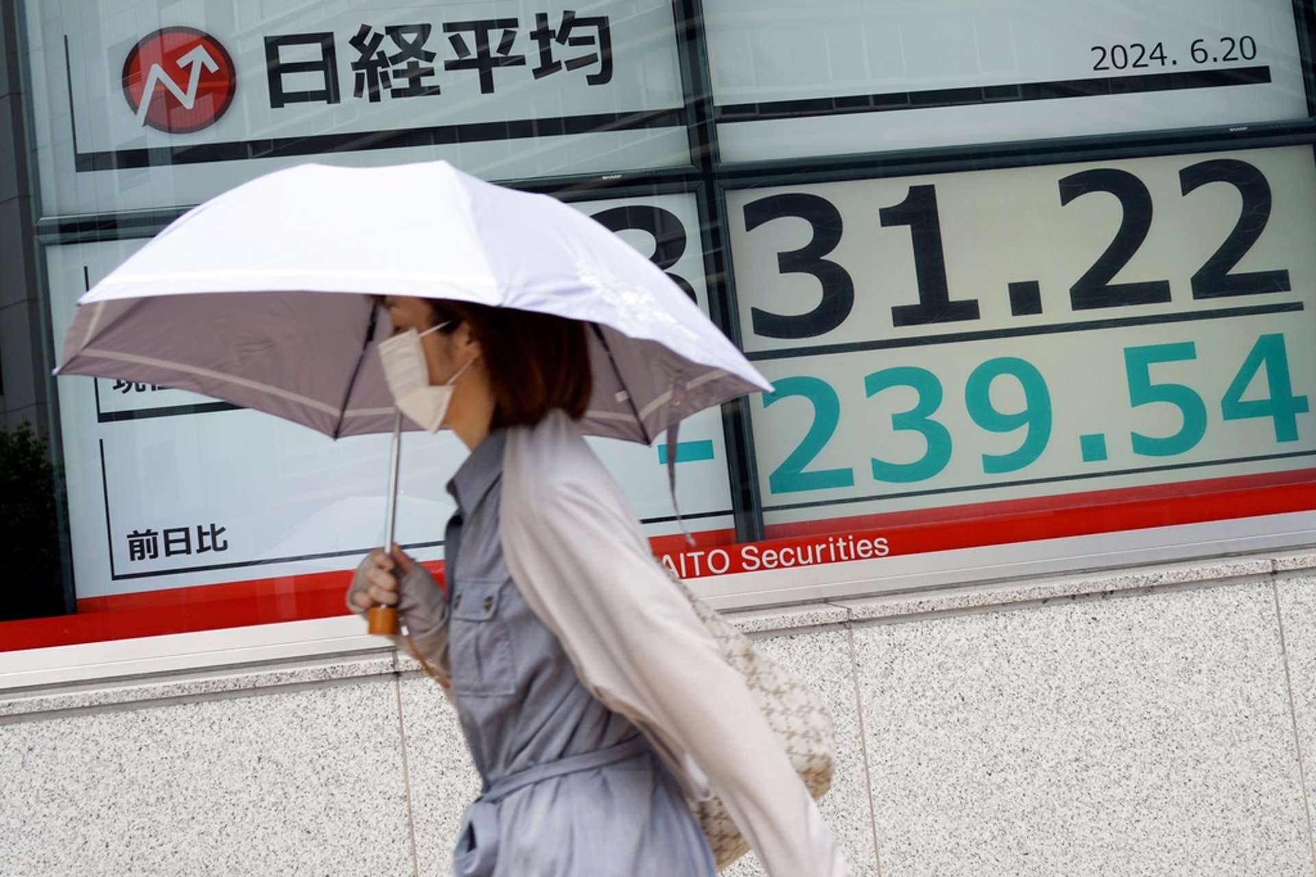 Sour mood on the Tokyo Stock Exchange