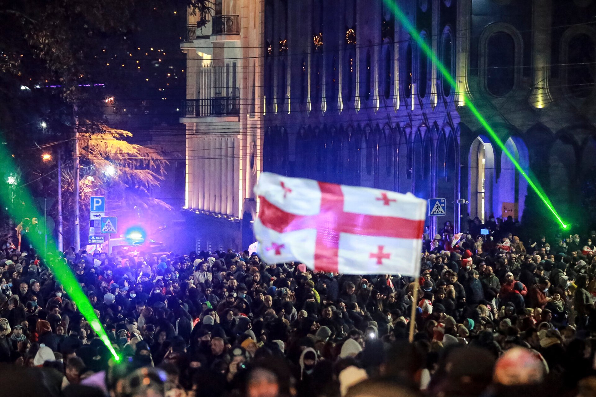 Demonstrators fill the streets of