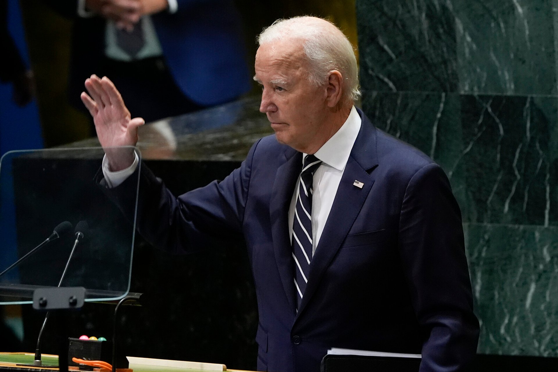 Biden urges peace in final