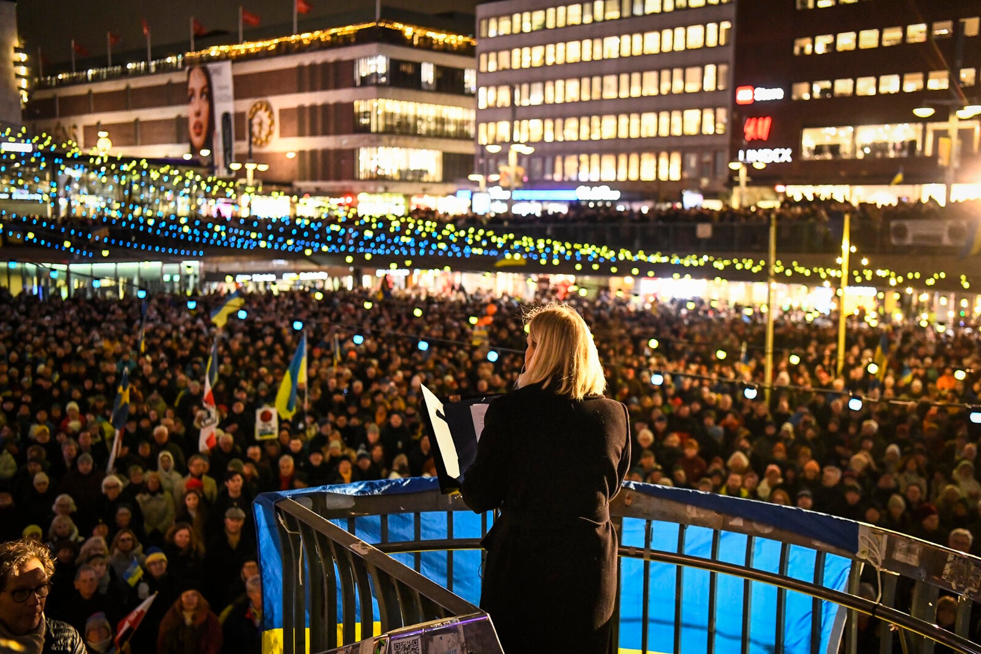 They stood up for Ukraine at Sergel's Square