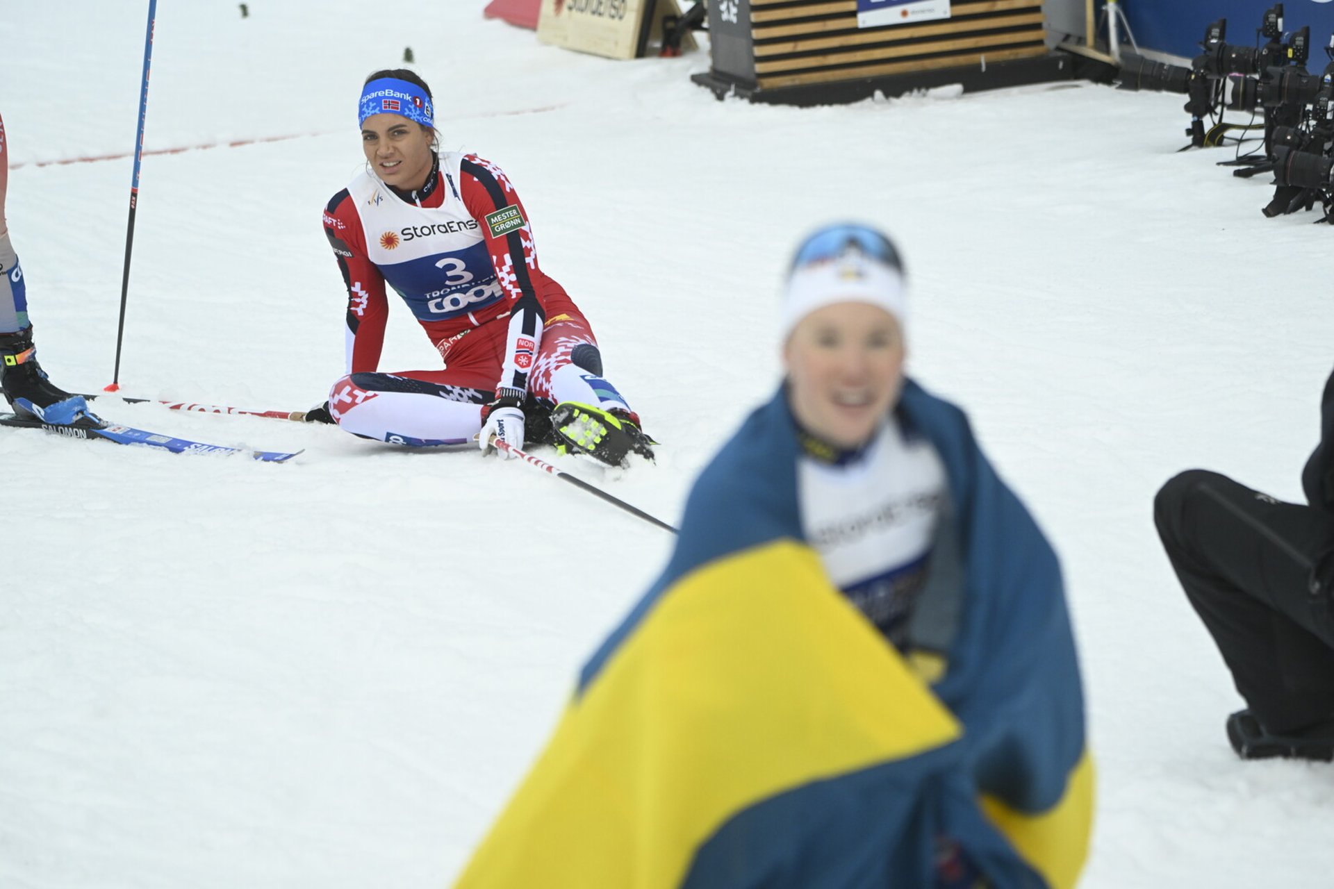 Skier completely broken after silver