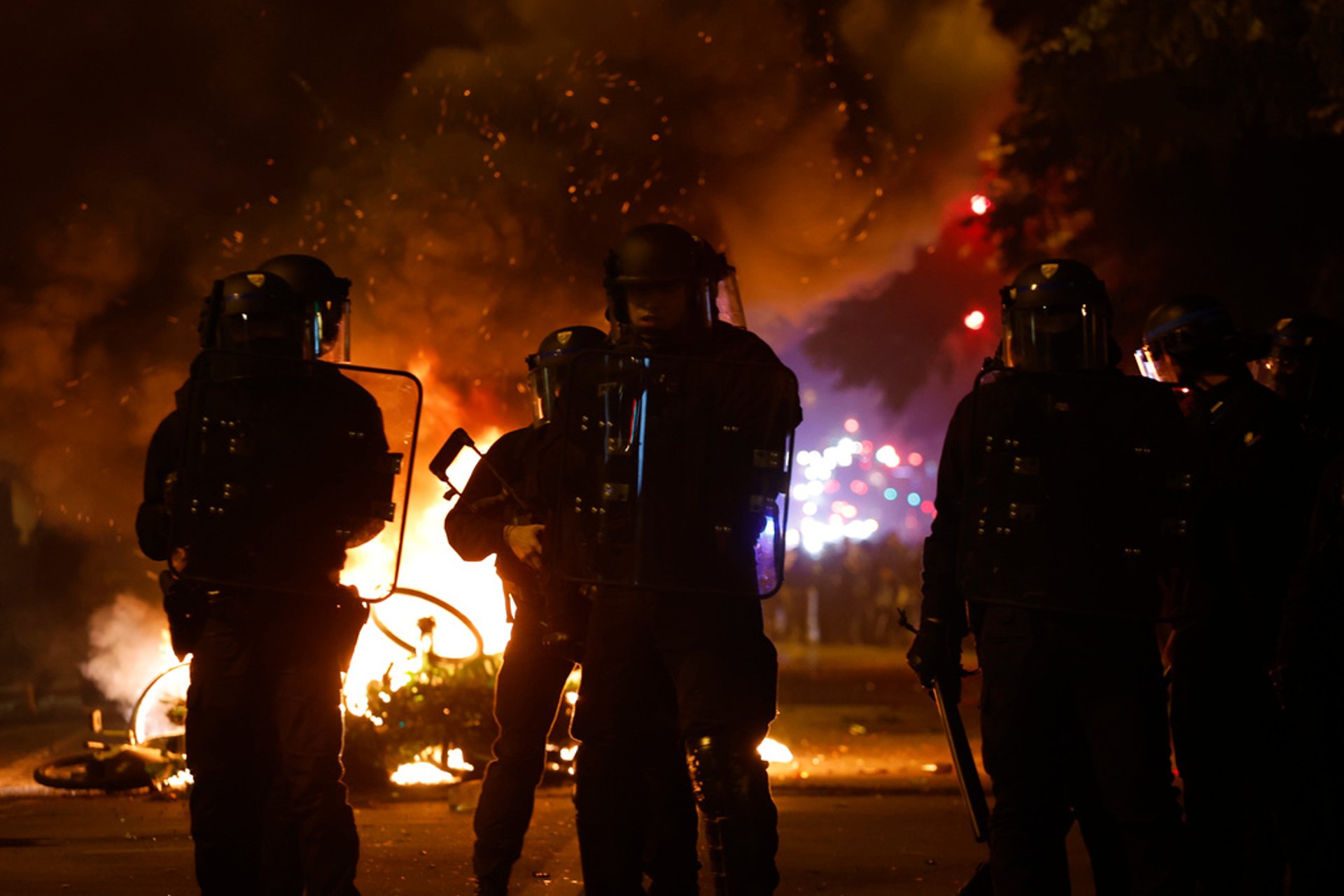 Turmoil in Paris after French election