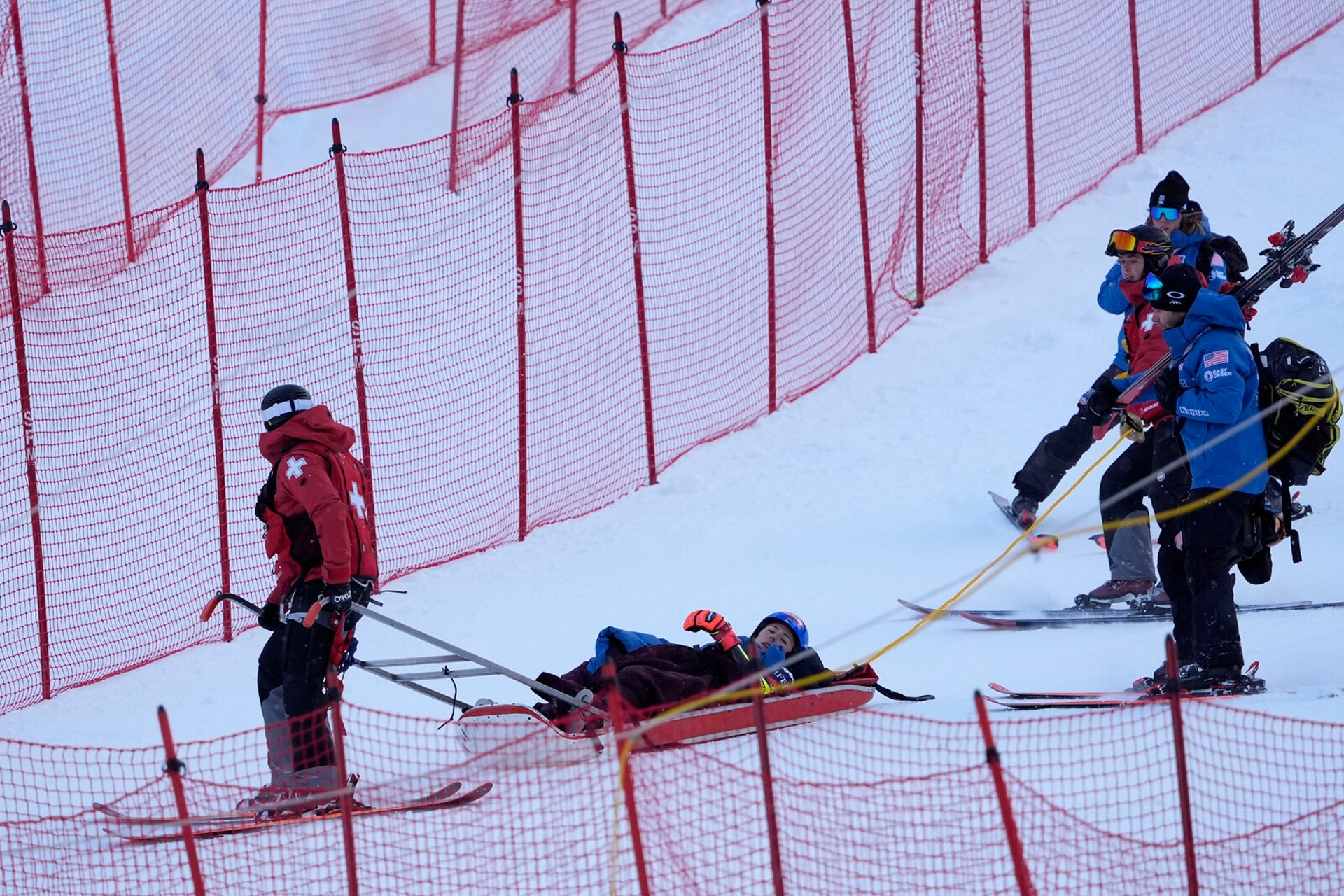 Shiffrin on the nasty crashes: "Something hit me"