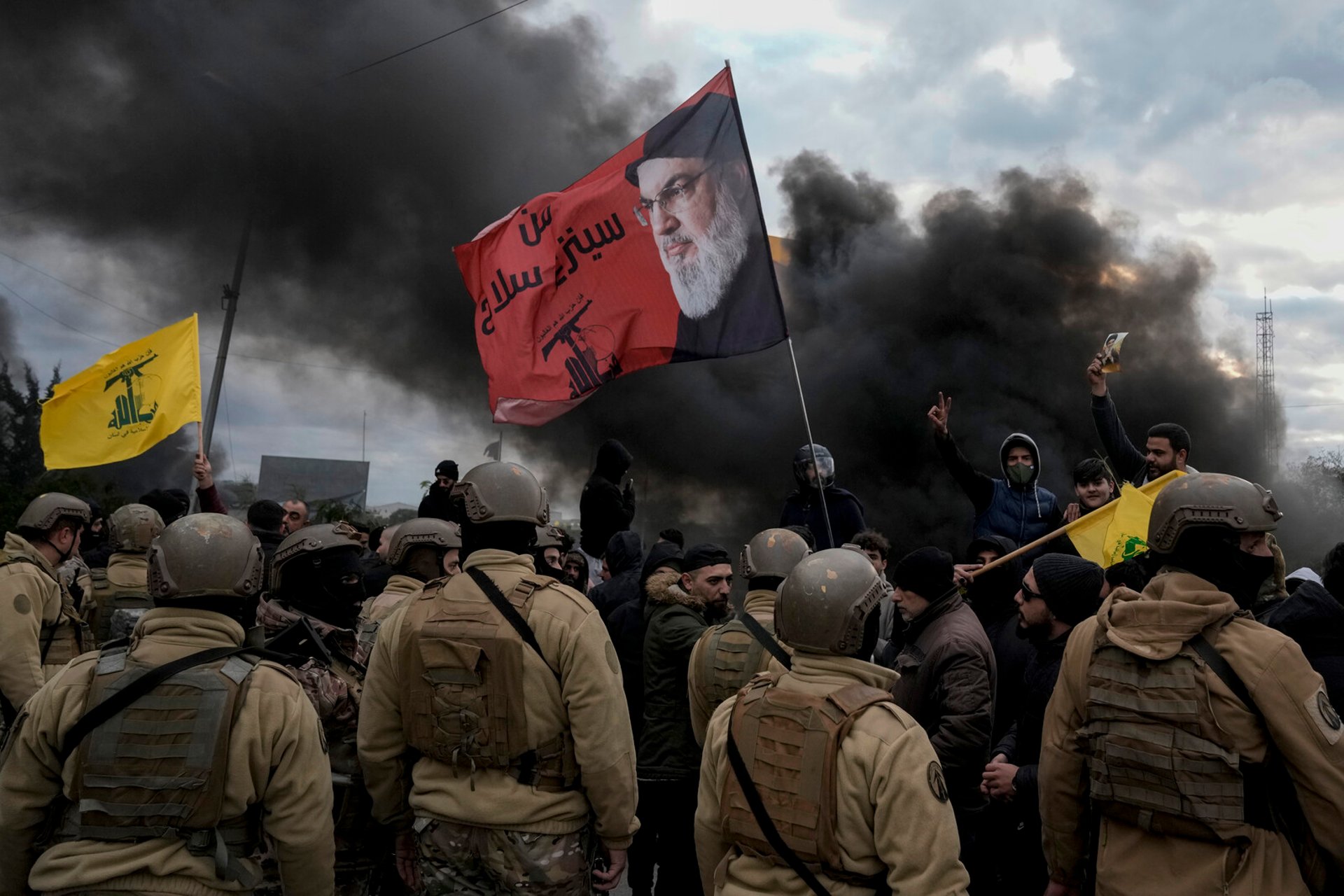 UN Vehicle Set on Fire During Hezbollah Protest