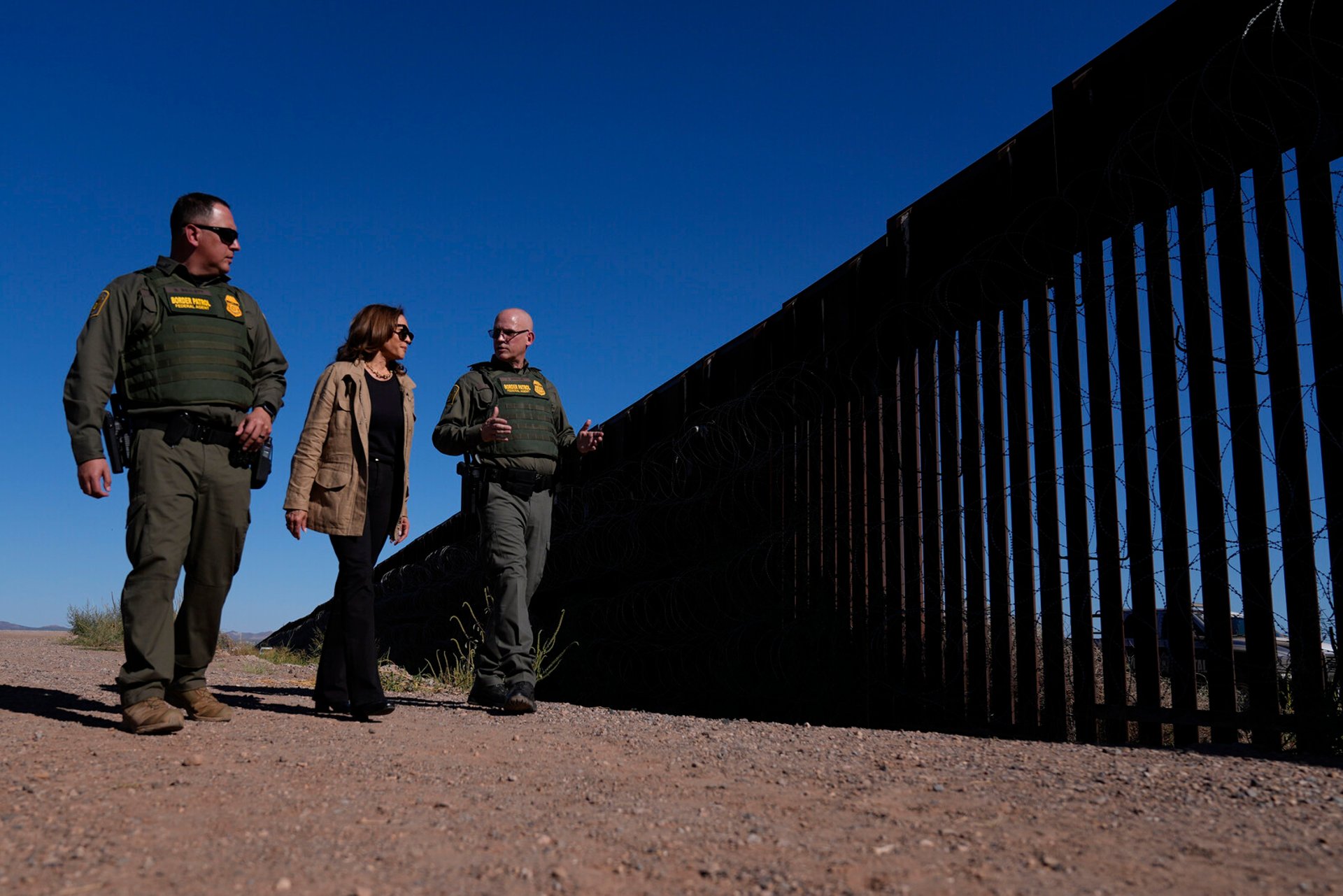 After Criticism - Harris at the Mexican Border