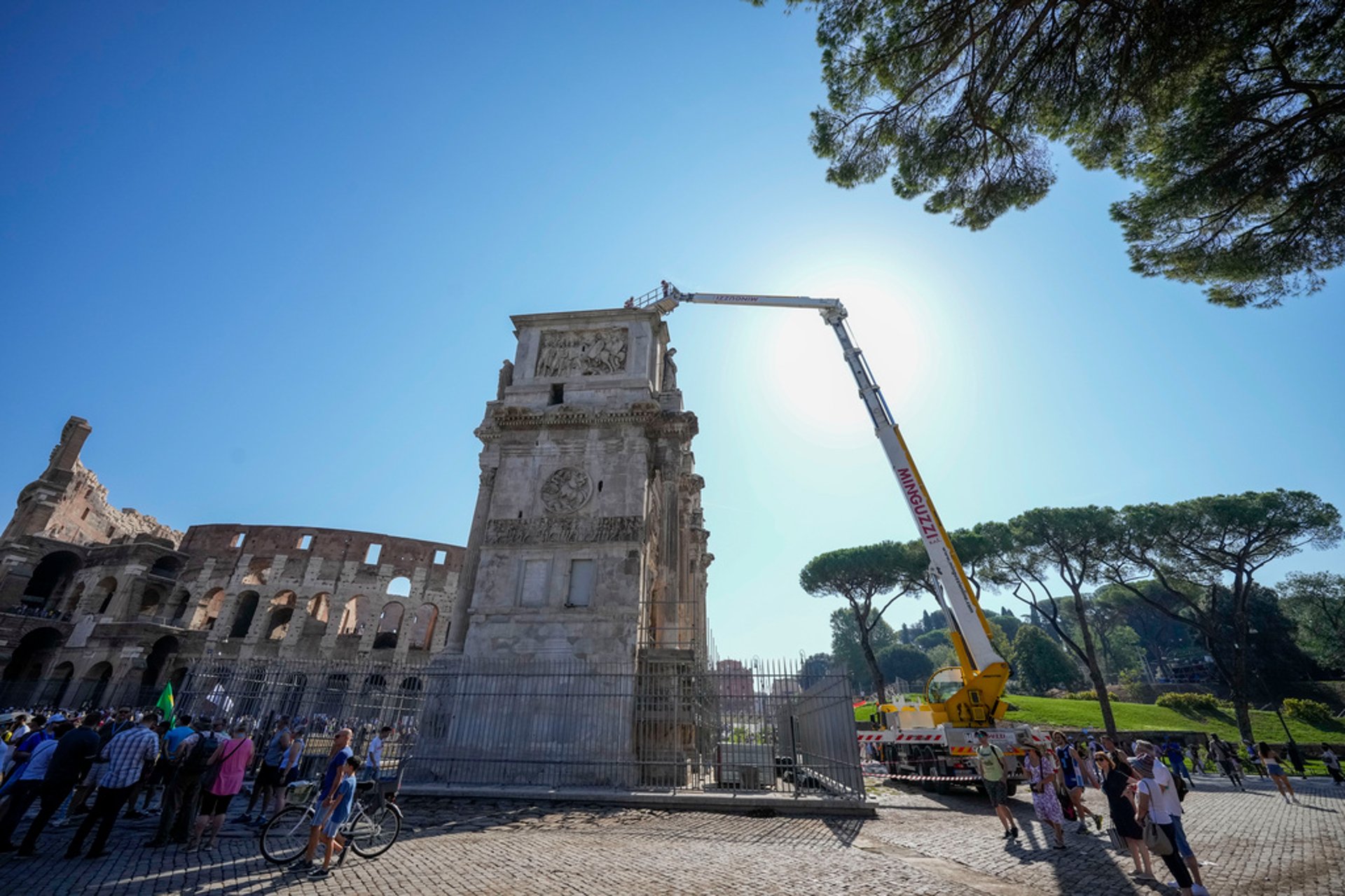 Ancient Triumphal Arch near Colosseum