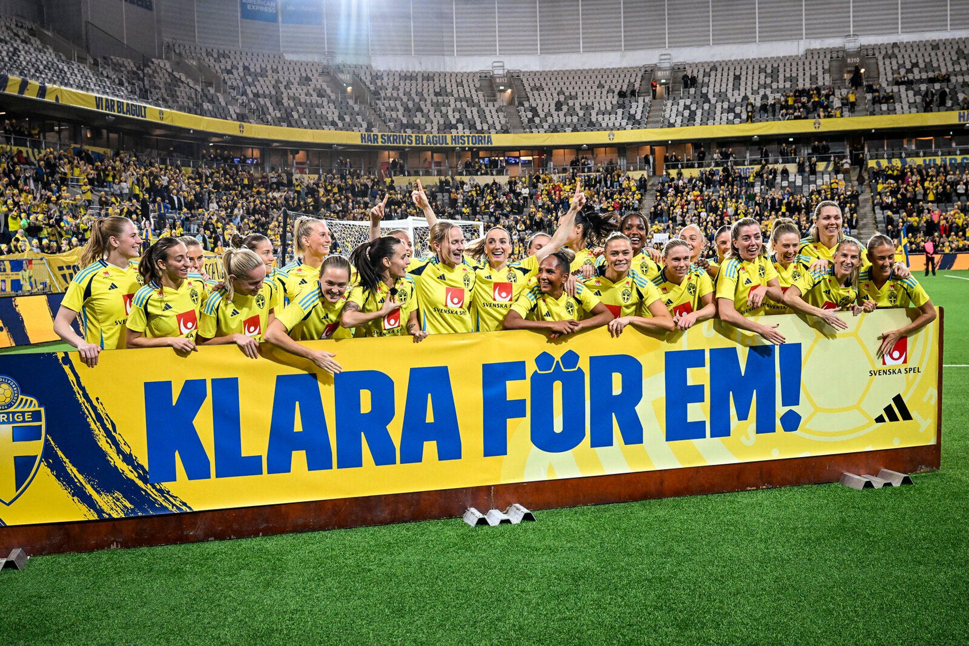 Sweden to the European Championship – had a party at Tele2