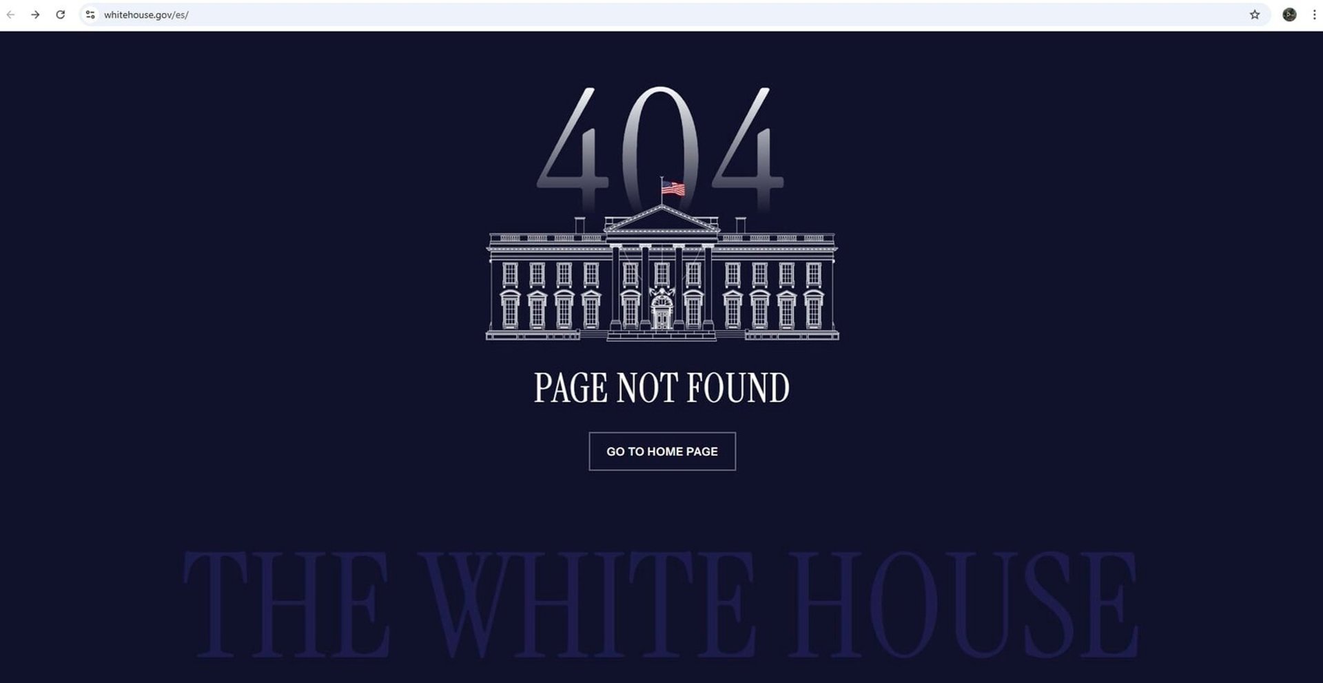 The White House shuts down Spanish-language website