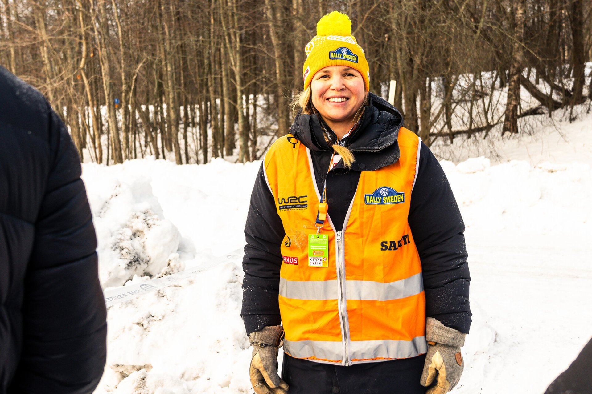 Anja Pärson shows up at the Swedish Rally