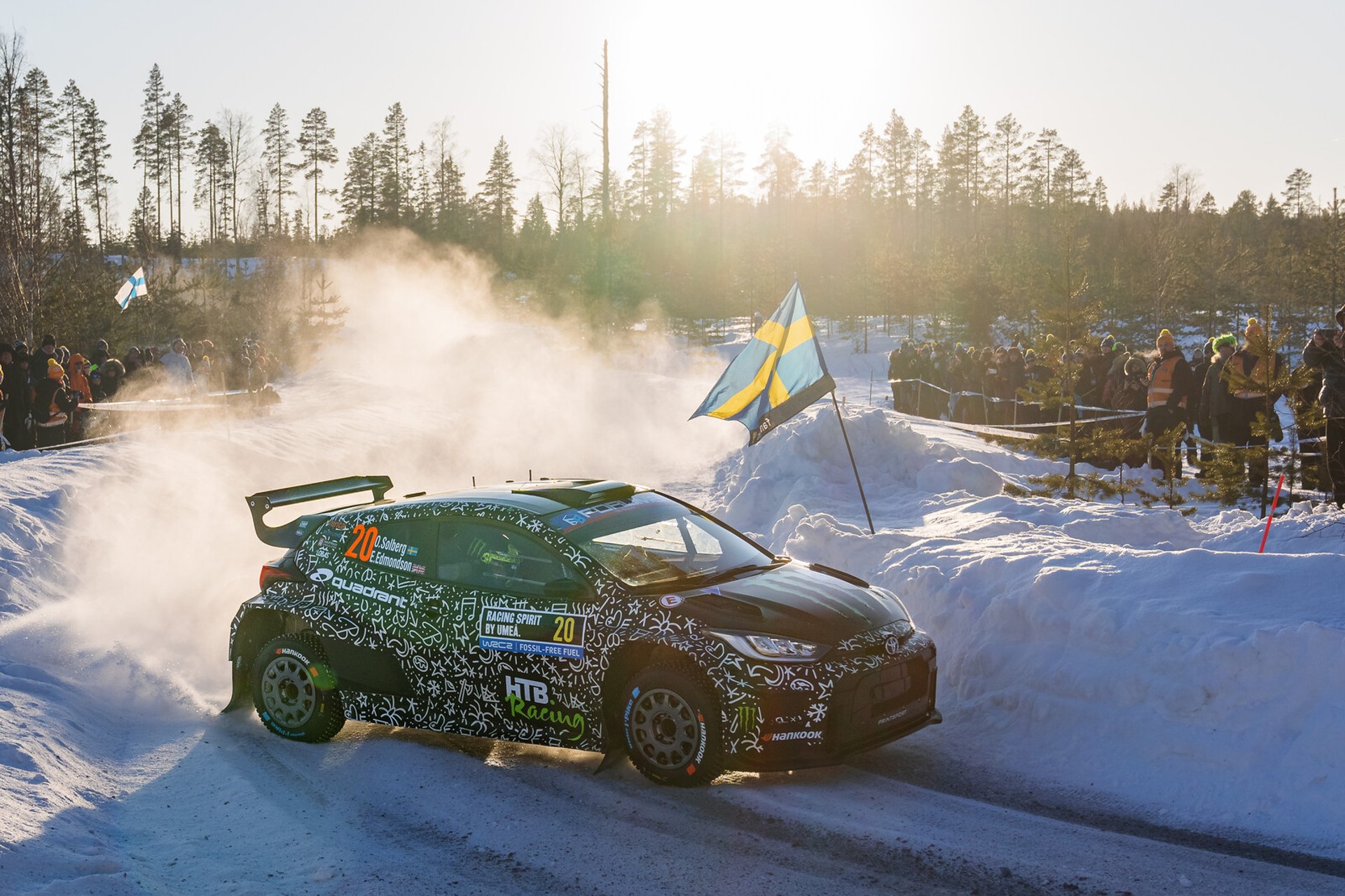 He wins the Swedish Rally