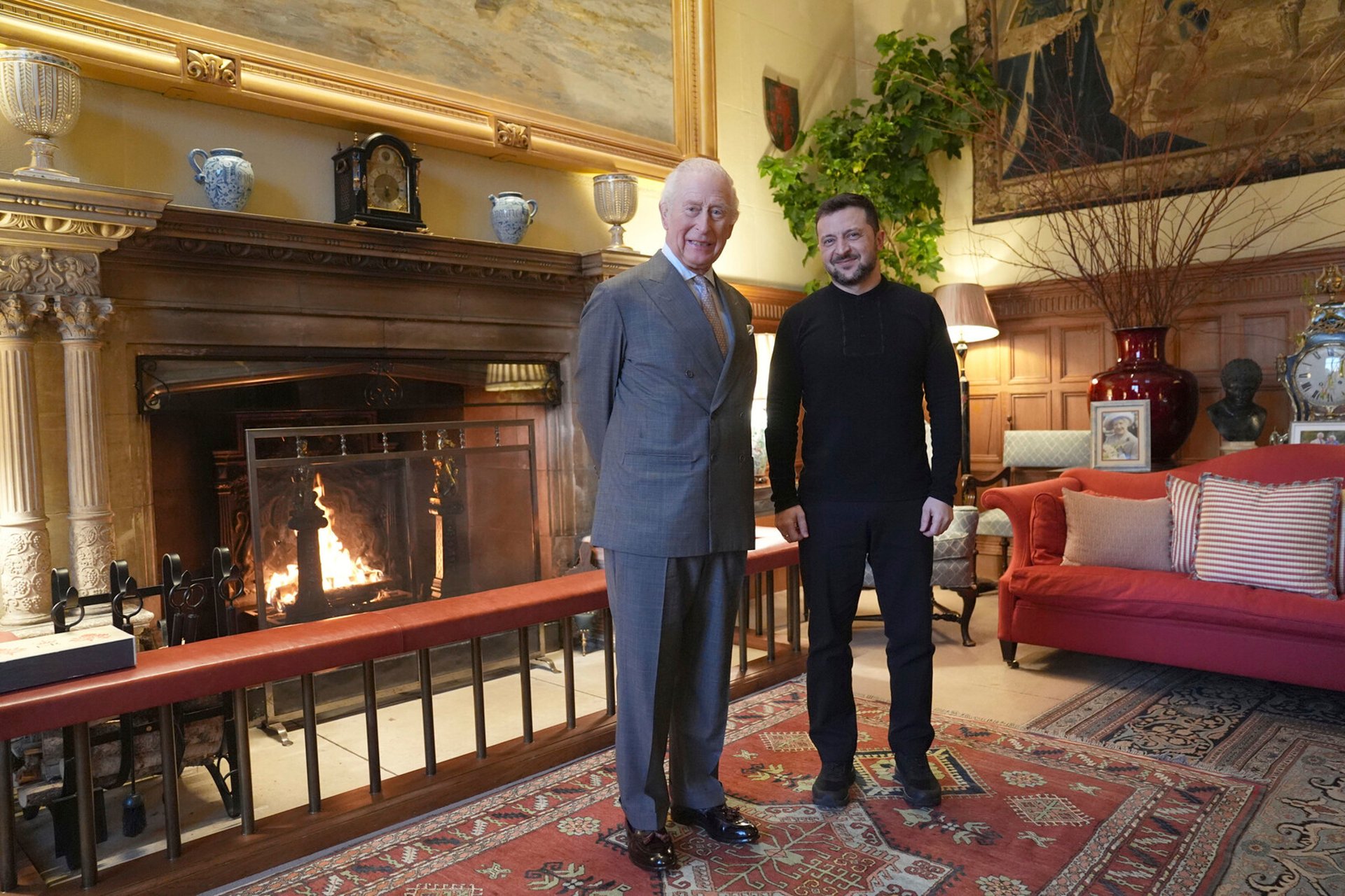 Zelensky met King Charles at the country estate