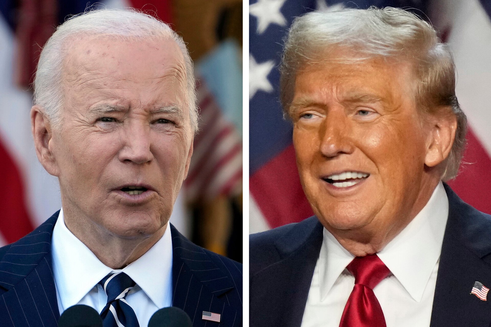 Trump meets Biden at the