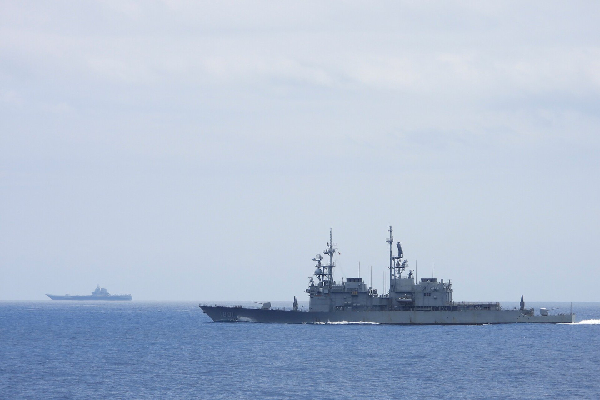 Taiwan: Chinese aircraft carrier spotted