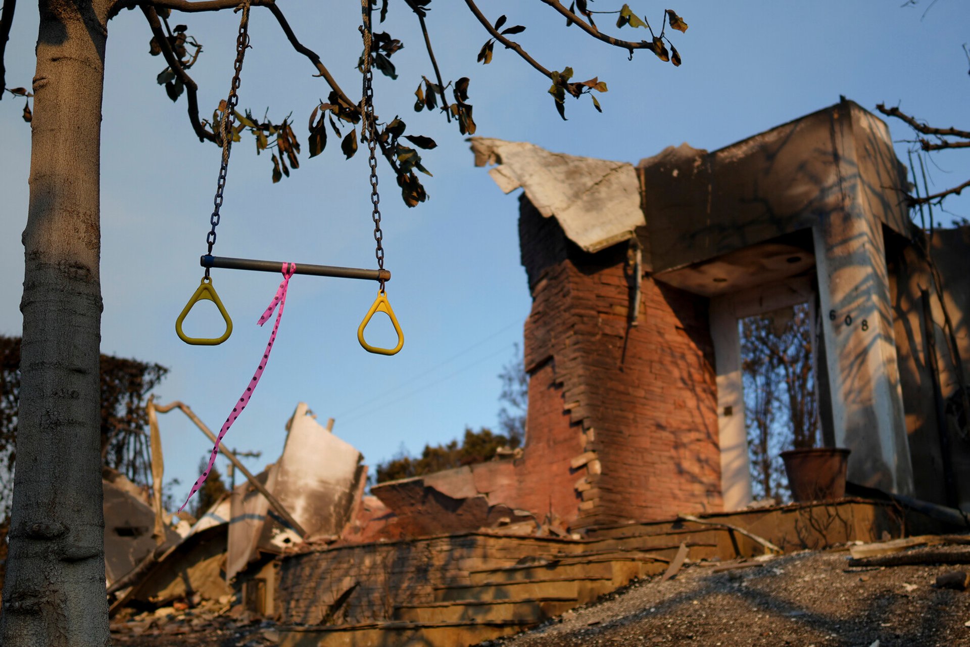 Home in ruins in LA: