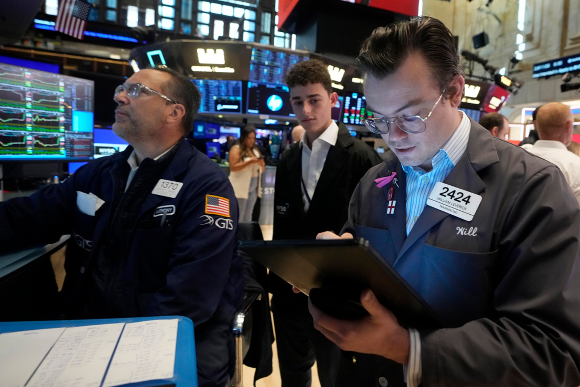 Upwards on the New York Stock Exchange