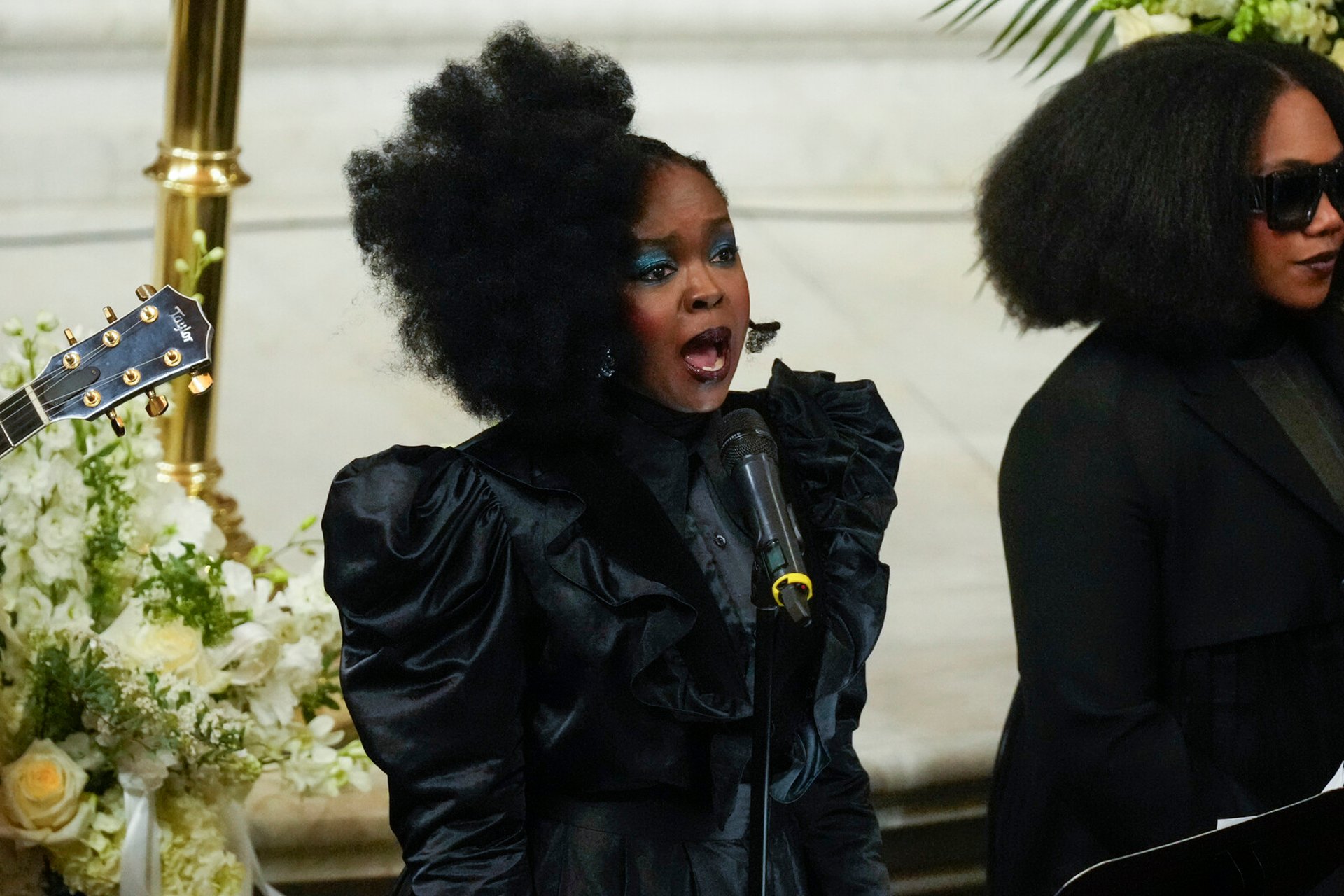 Lauryn Hill surprised at memorial ceremony