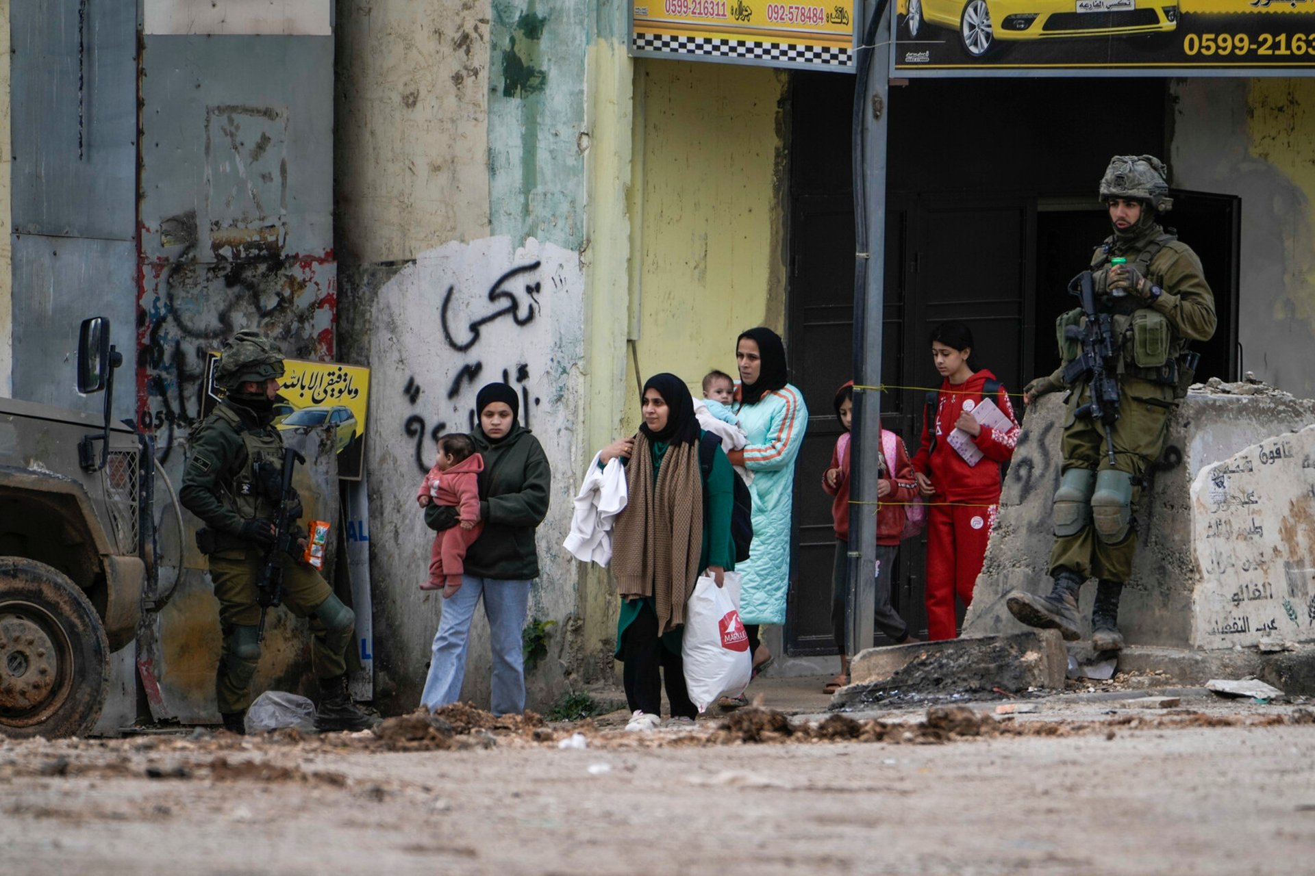 Palestinians flee after intensified Israeli