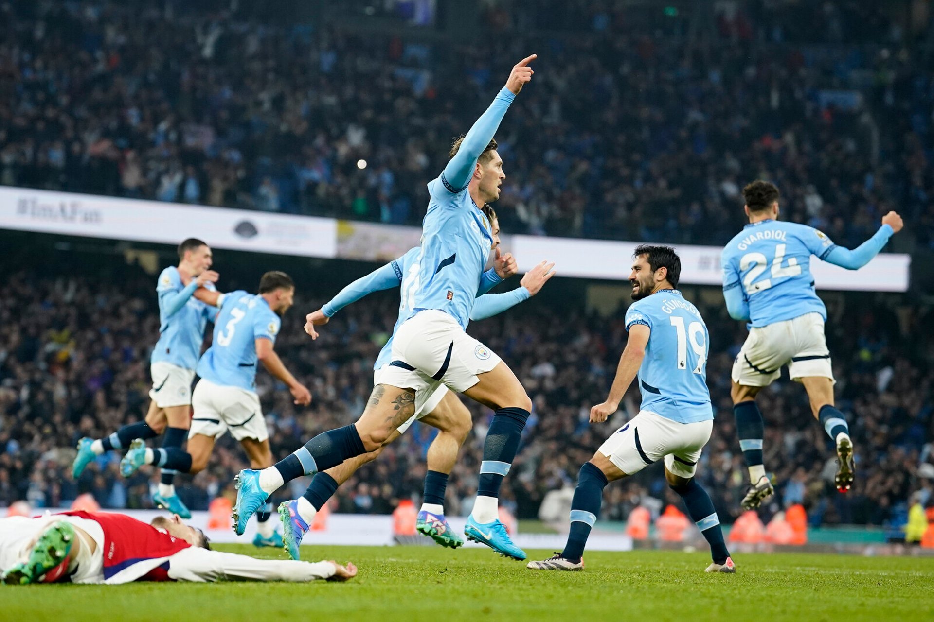 John Stones saved City - equalized late against Arsenal