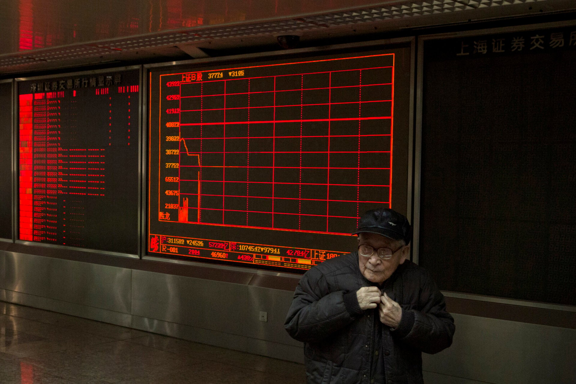 Gloomy on China's stock exchanges