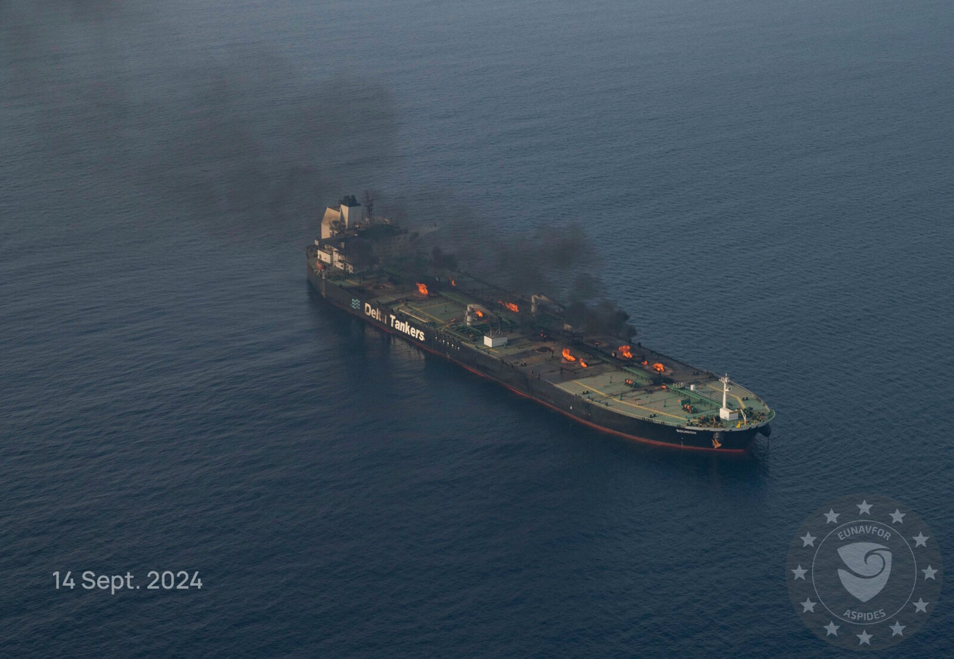 

Attacked Oil Tanker Sounion in