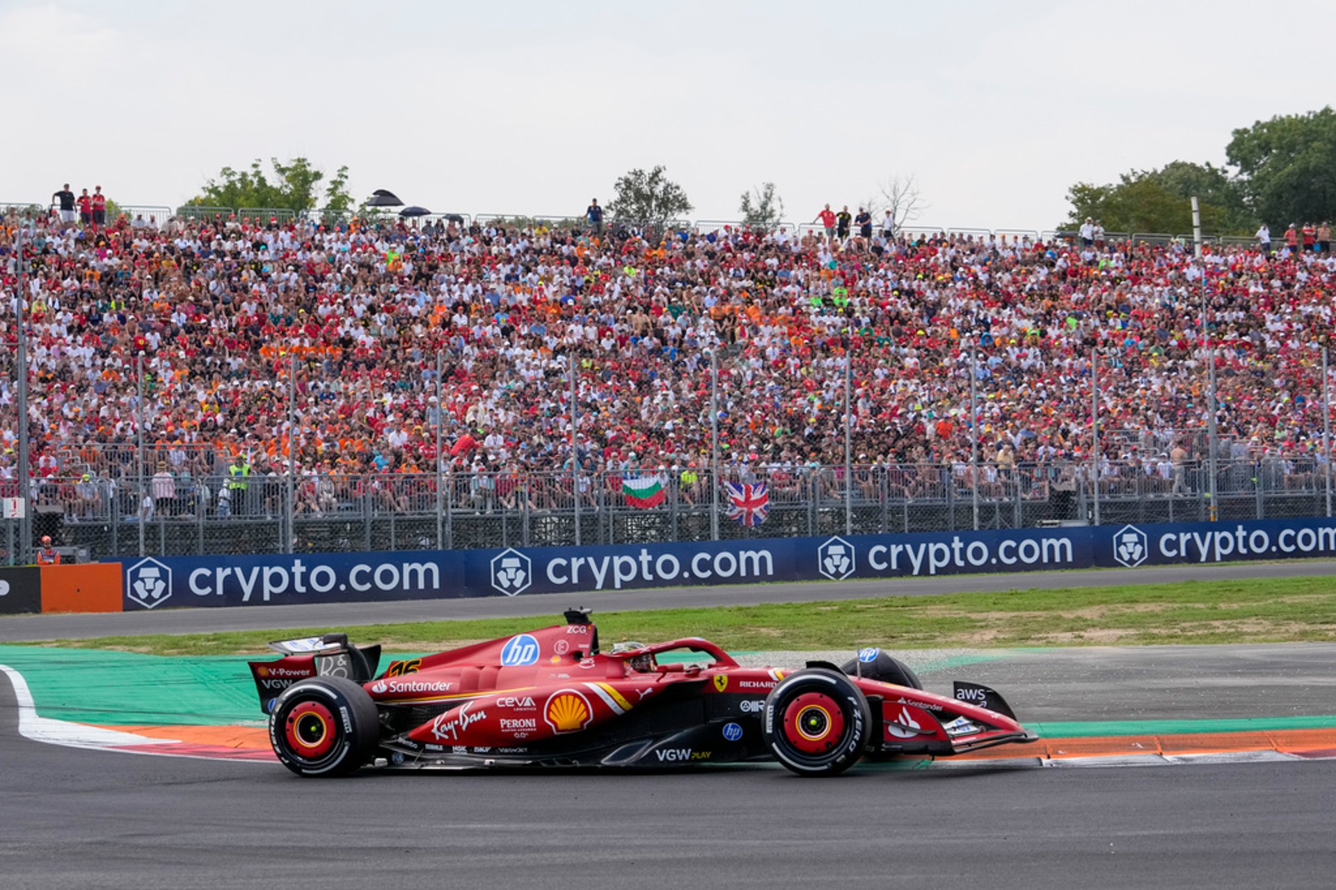 Leclerc secured Ferrari's win on the Monza track