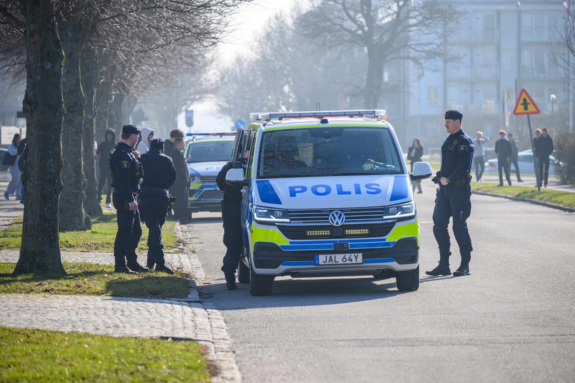 Police operation at high school in Malmö