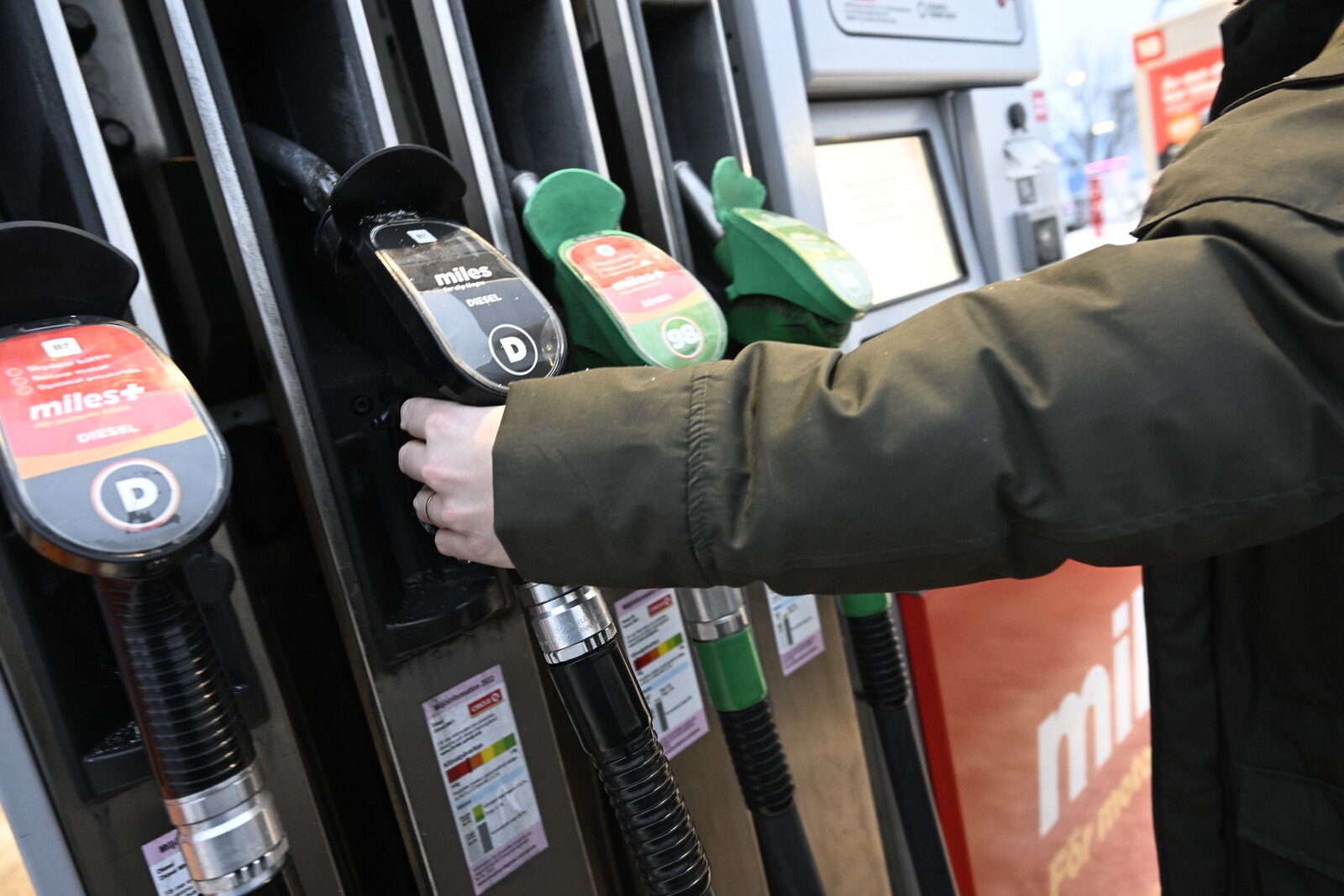 Increased prices on gasoline and