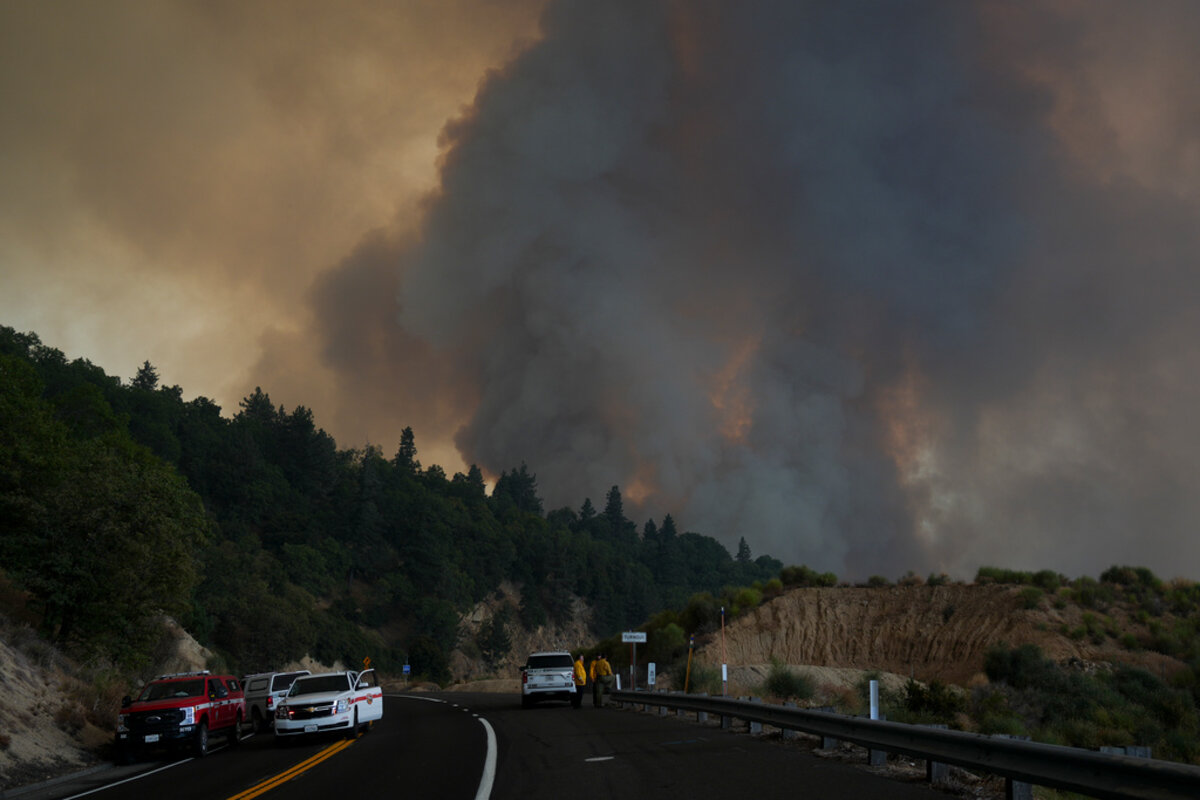 Large Fire Threatens Tens of Thousands of Homes in California