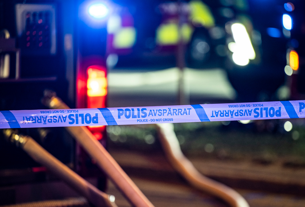 Grocery store burned down in Södertälje