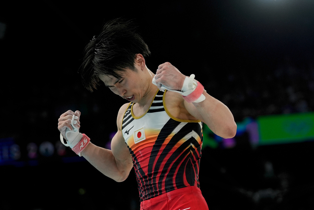 Japanese victory in the men's team gymnastics competition