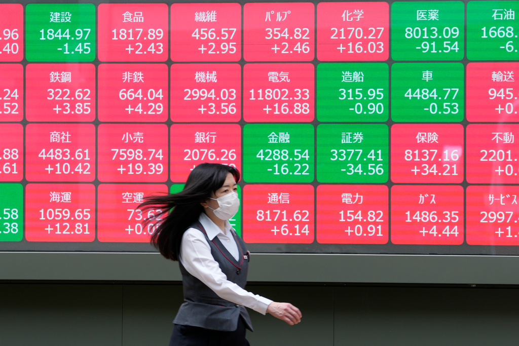 The Tokyo Stock Exchange in calm after a stormy week