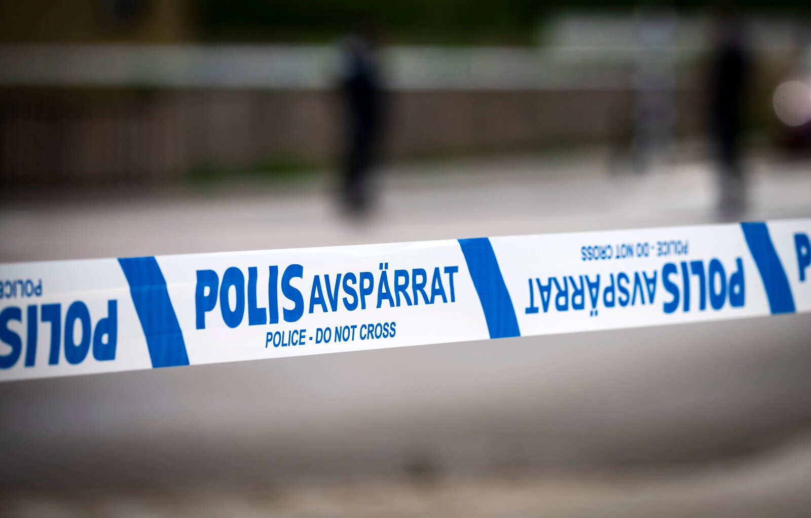 Police operation in central Lund – street blocked off