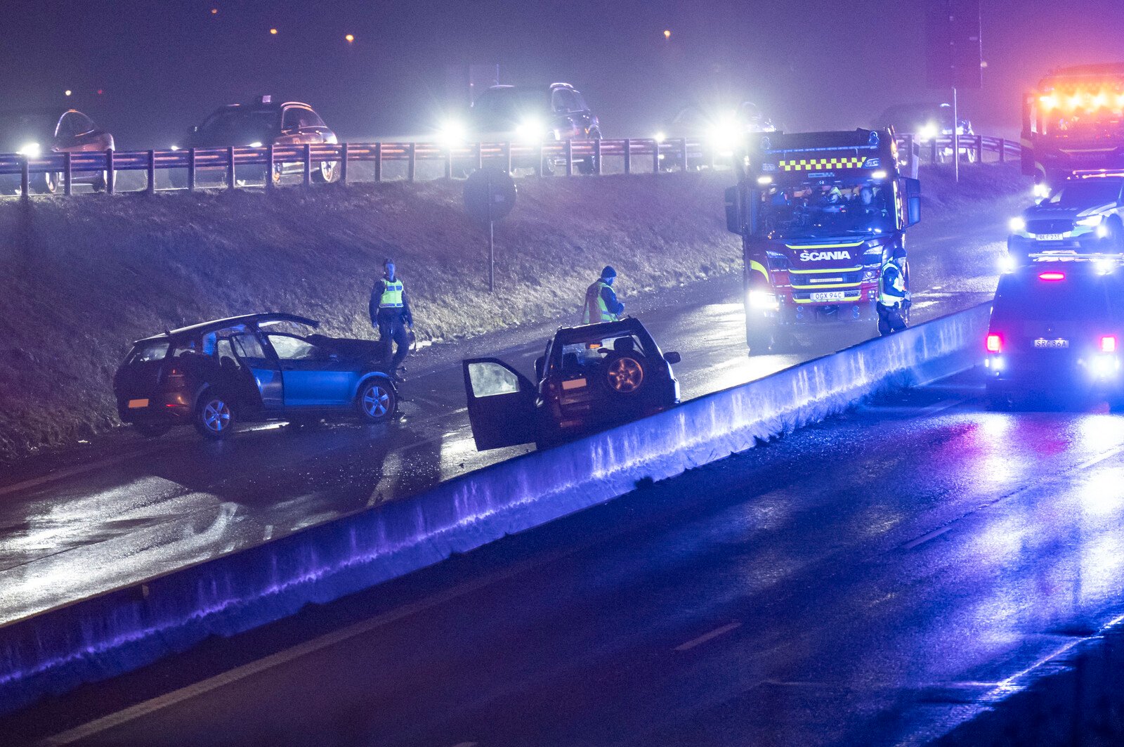 Car drove against traffic – head-on collision