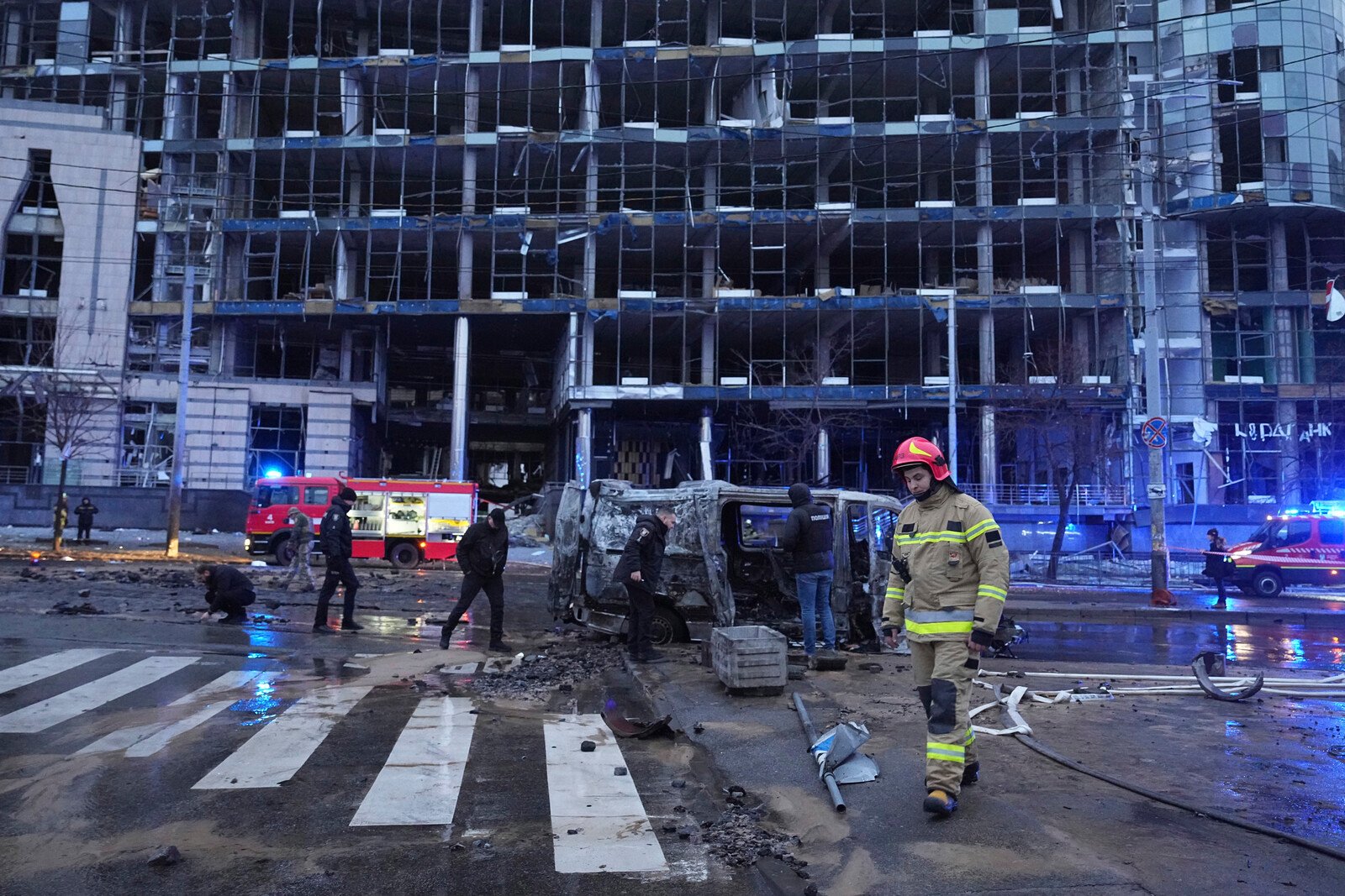 Multiple killed in attack on crossing in Kyiv