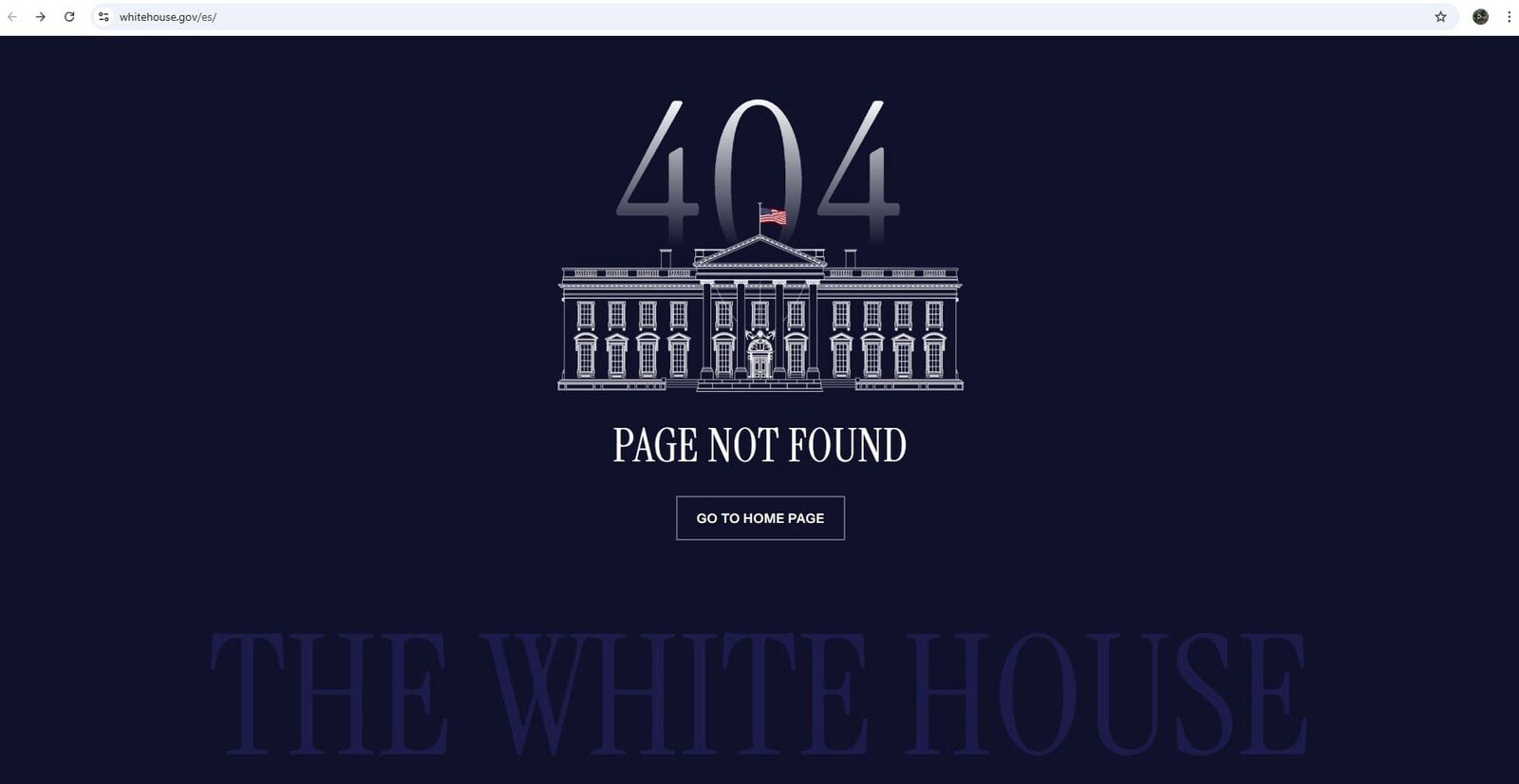 The White House shuts down Spanish-language website