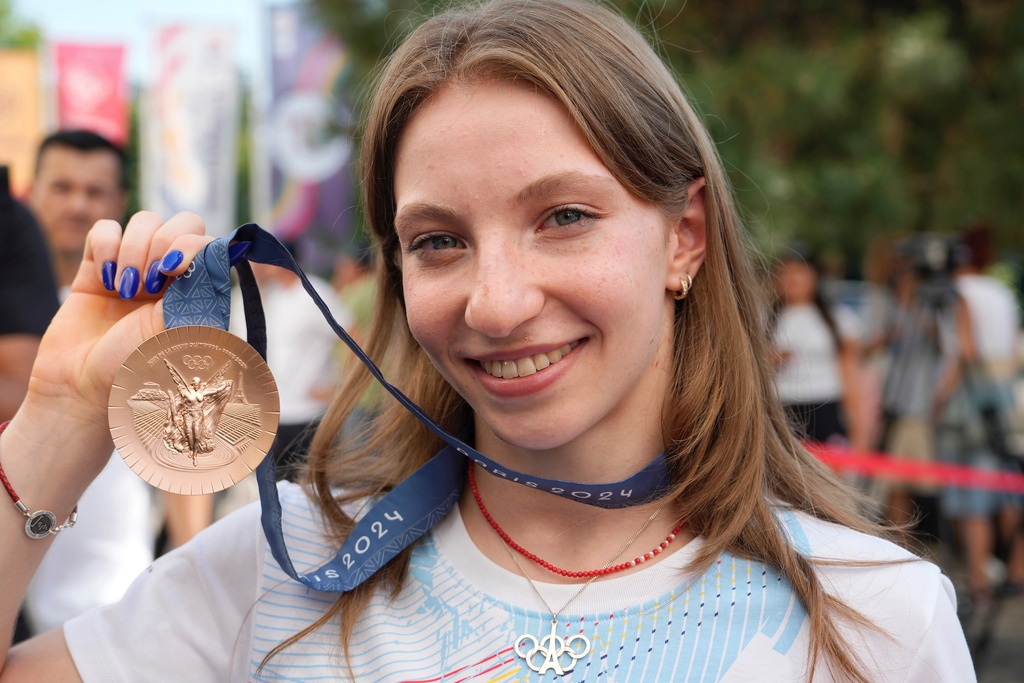 The gymnast has finally received her Olympic Games bronze