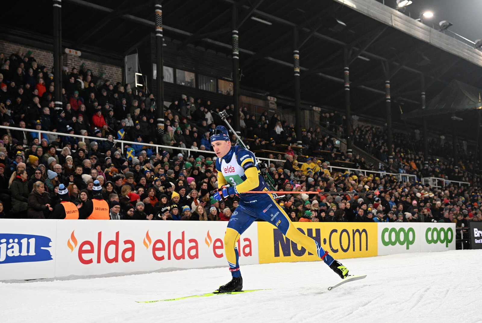 Biathletes Take Over Stockholm Stadium