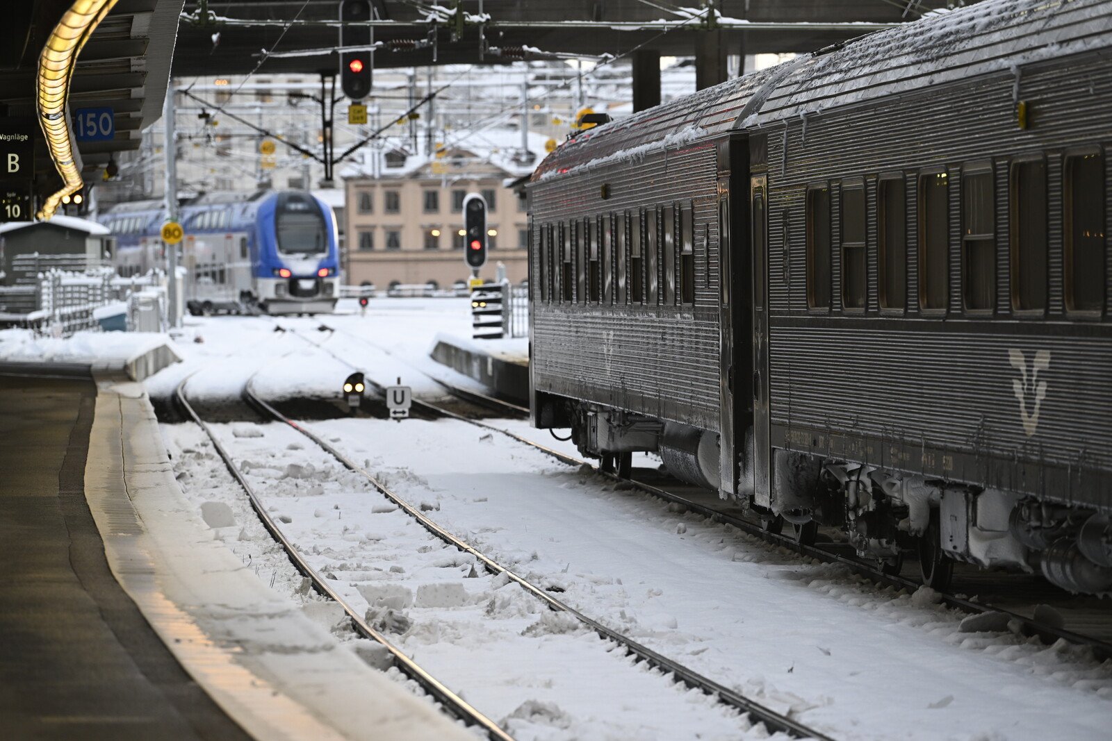 Train Stop in Laxå –