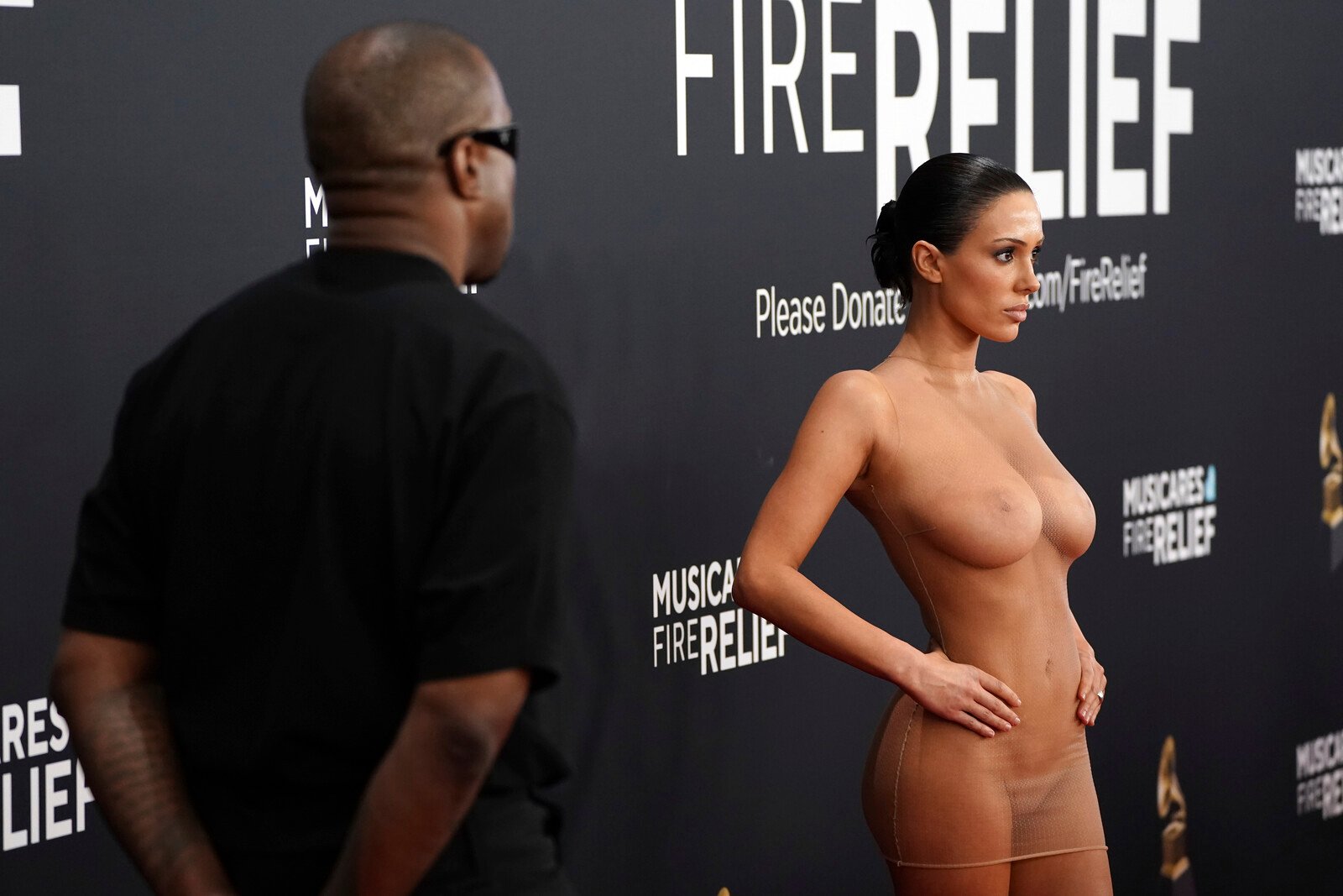 Kanye West's Naked Wife Sparks Reactions