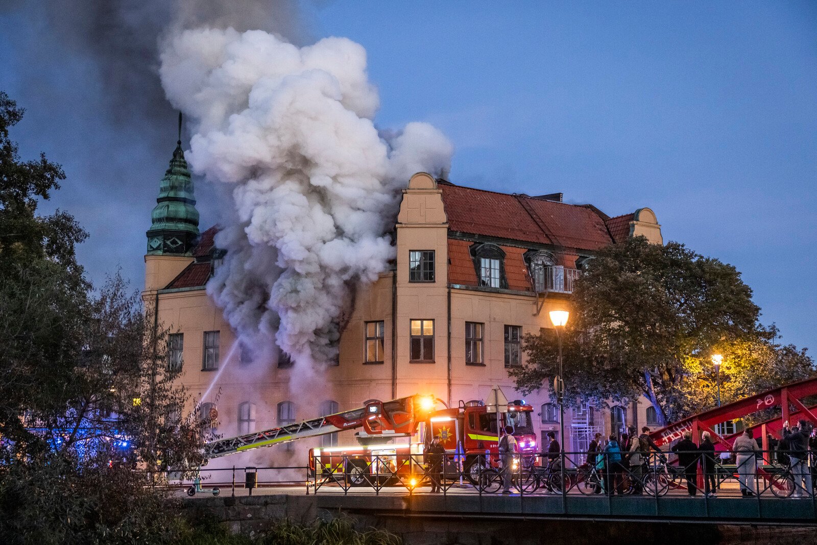 Fire in Youth House in central Uppsala extinguished