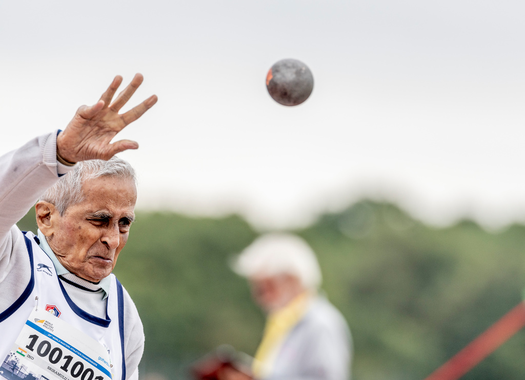 The 100-year-old who set a personal best in shot put