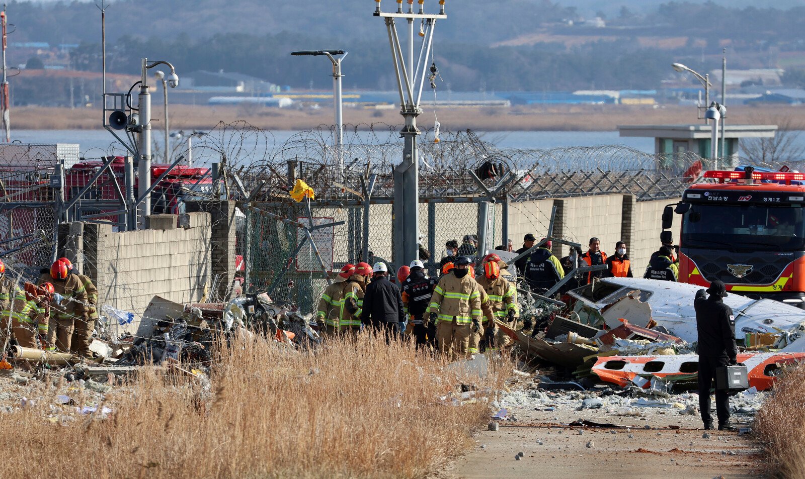 Witnesses to the plane crash: