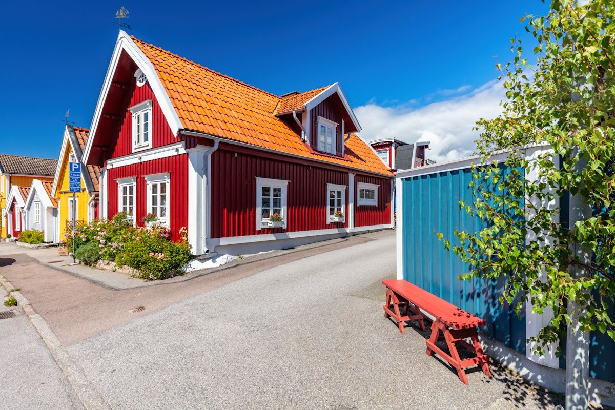 Swedish painted house