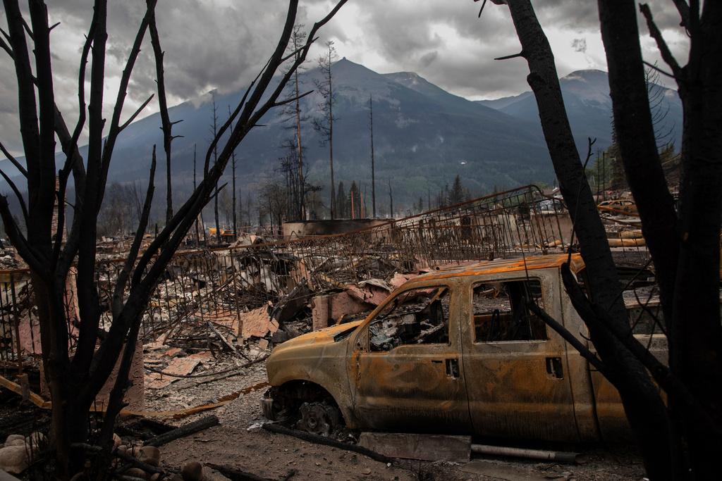 New images show the devastation in fire-ravaged Jasper