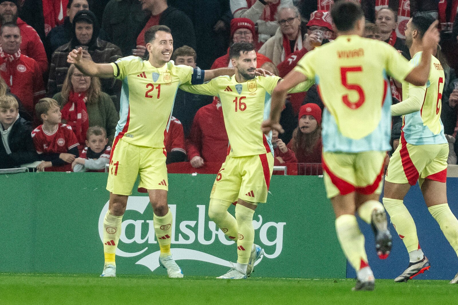 Spain secured the group win in the Nations League