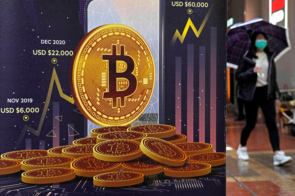 Bitcoin plunges to its lowest since February